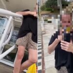 Entregadores fazem protesto após mulher jogar capacete em motoboy