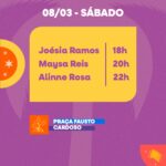 Joésia Ramos, Maysa Reis e Alinne Rosa abrem os festejos dos 170 anos de Aracaju
