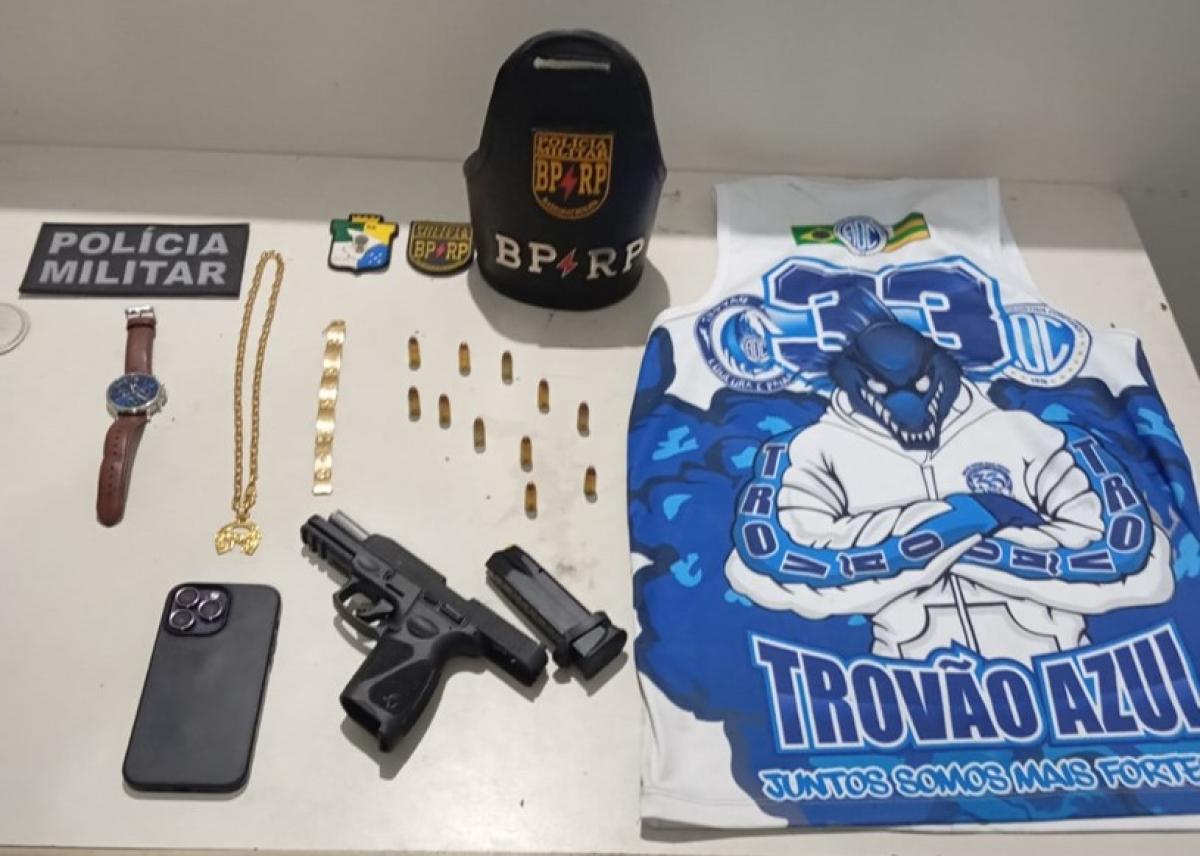 Torcedor ilegalmente armado é detido em Aracaju