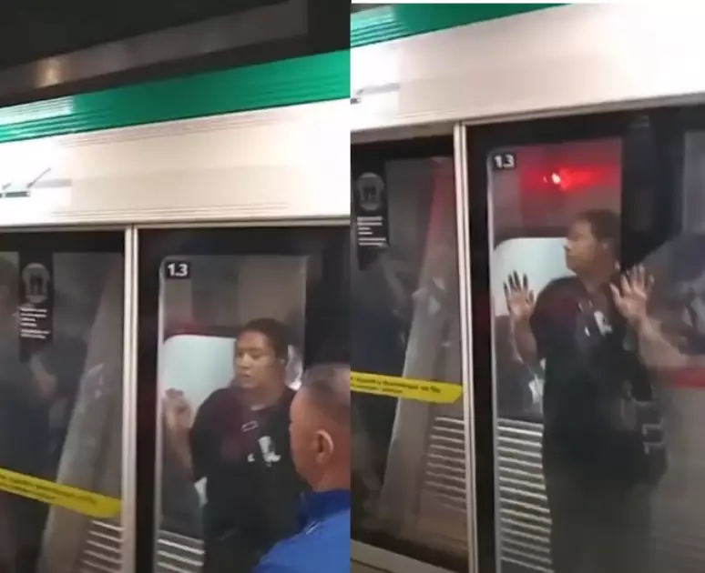 Mulher fica imprensada entre vagão e porta ao tentar embarcar em metrô de SP