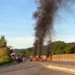 Moradores de Japaratuba bloquearam a BR-101 em protesto contra morte de jovem durante abordagem policial