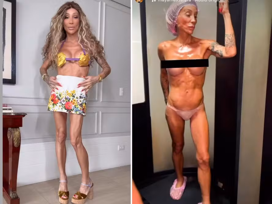 Maya Massafera exibe o corpo e levanta debates nas redes sociais Maya Massafera exibe o corpo e levanta debates nas redes sociais