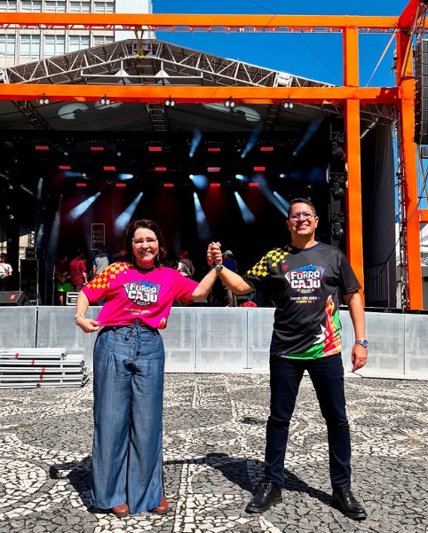 Ricardo Marques comemora a primeira edição do Forró Caju da gestão Ricardo Marques comemora a primeira edição do Forró Caju da gestão