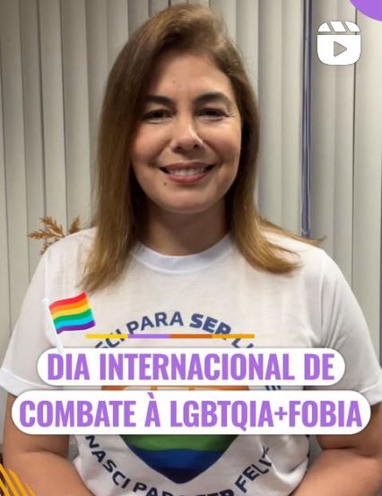 Secretária da assistência social, Érica Mitidieri, destaca a importância do dia  Internacional de Combate à LGBTfobia