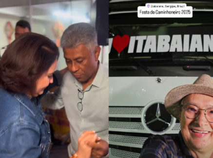 Emília Corrêa e Eduardo Amorim prestigiam tradicional Festa dos Caminhoneiros em Itabaiana