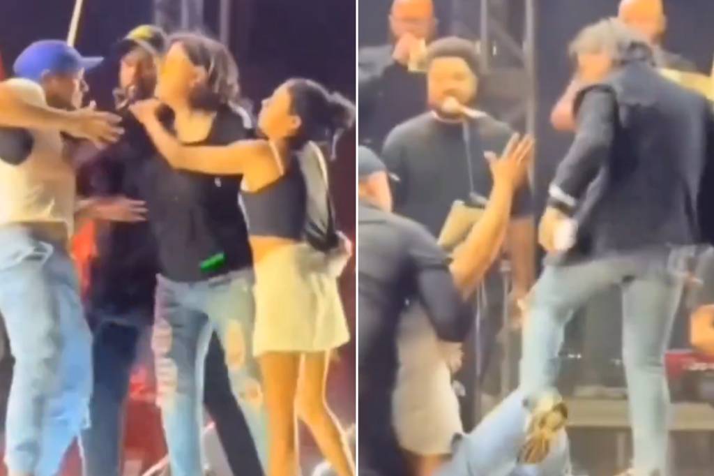 Fã invade palco e Roberta Miranda reage com chutes e empurrões