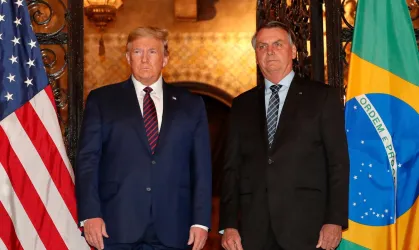“Eu sou apaixonado pelo Trump”, declara Jair Bolsonaro “Eu sou apaixonado pelo Trump”, declara Jair Bolsonaro