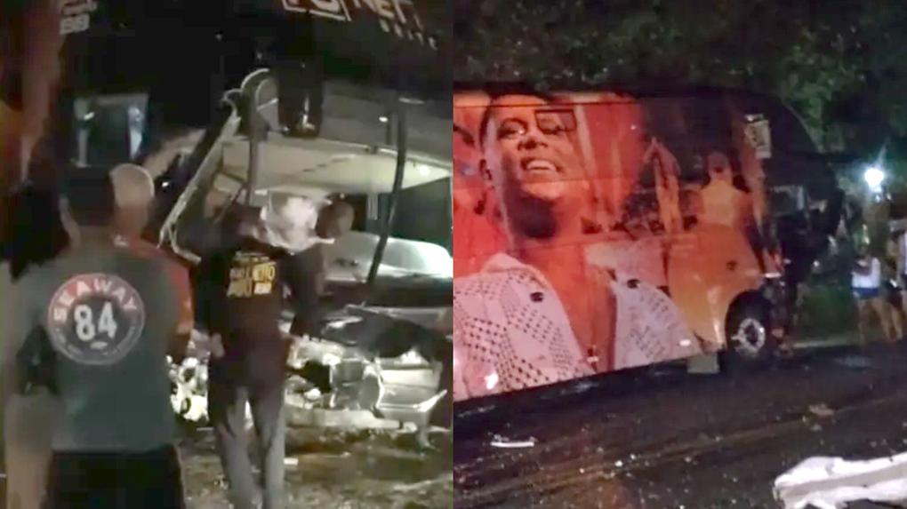 Grave acidente envolvendo o ônibus do cantor Netto Brito resulta na morte de três pessoas
