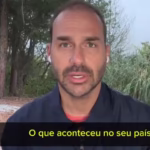 Eduardo Bolsonaro grava novo vídeo pedindo, aos EUA, punição para Alexandre de Moraes