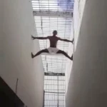 Detento é flagrado escalando paredes de penitenciária em MT e alega estar consertando antena do local