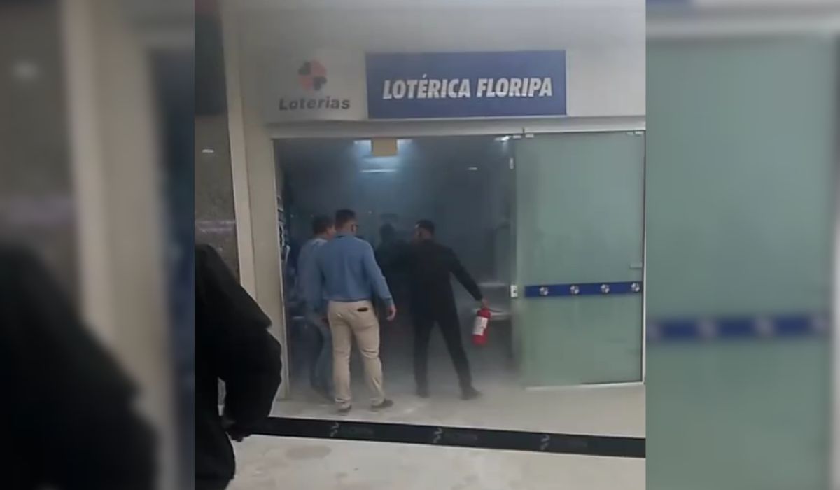 Homem ateia fogo em lotérica de shopping em Santa Catarina; 5 pessoas ficam feridas