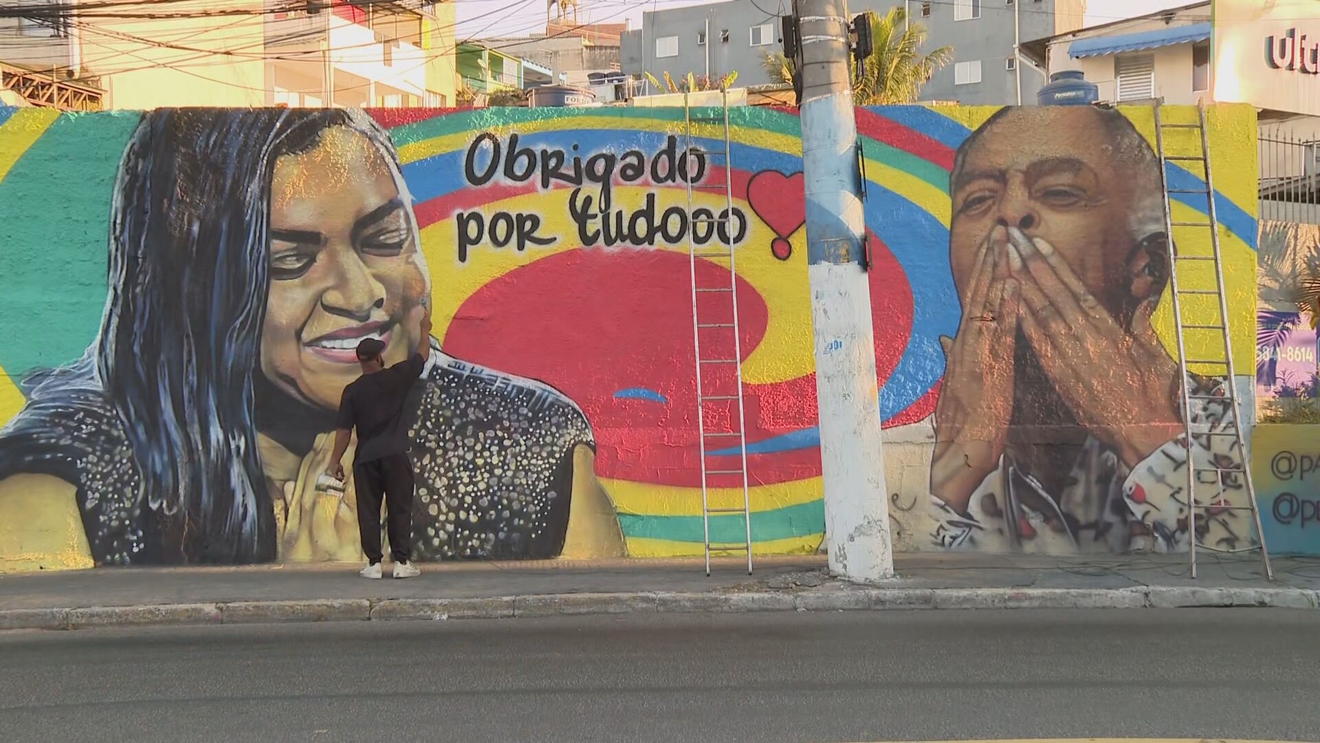 Preta Gil é homenageada com arte de rua em São Paulo Preta Gil é homenageada com arte de rua em São Paulo
