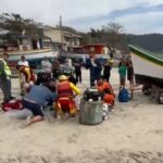 Jovem sofre grave acidente com embarcação em Florianópolis