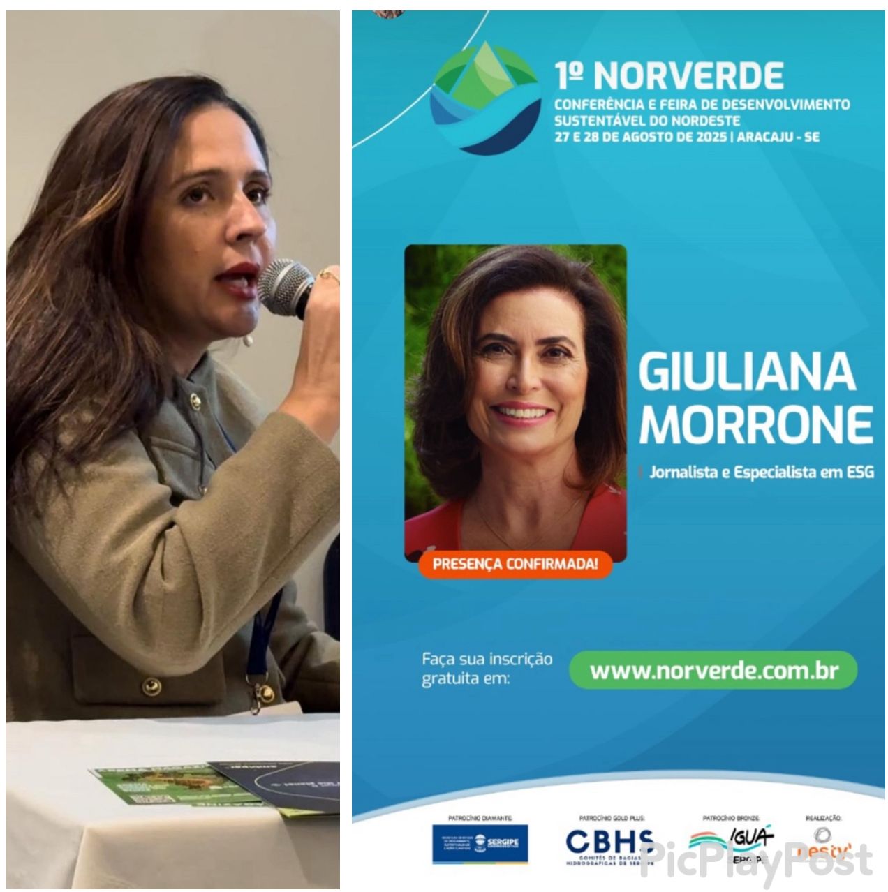 Secretária Deborah Menezes receberá Giuliana Morrone durante o 1° NorVerde em Sergipe