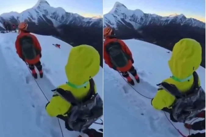 Turista morr3 após tentar tirar selfie no topo de monte na China