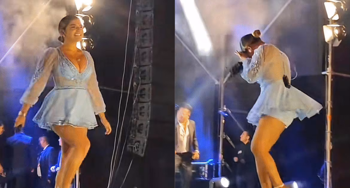 Drone acerta Cantora durante show no Peru