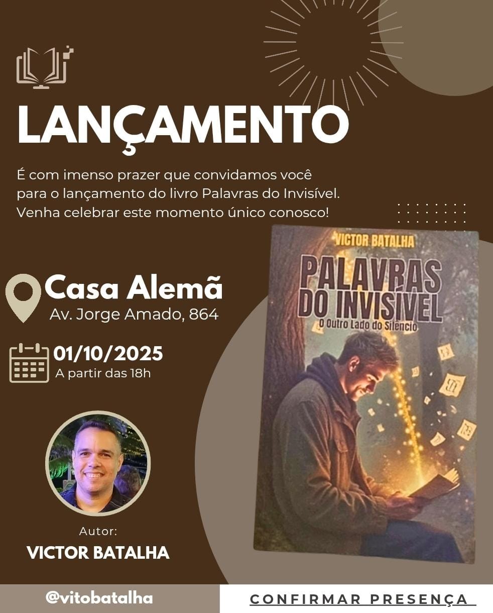 Victor Batalha lança romance que trata de perdas e de fé Victor Batalha lança romance que trata de perdas e de fé