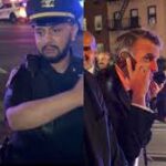 Presidente da França, Emmanuel Macron, é barrado em Nova York para passagem de comitiva de Trump