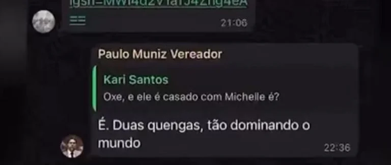PL anuncia expulsão de Vereador recifense após ele chamar Michelle Bolsonaro de ‘queng4’