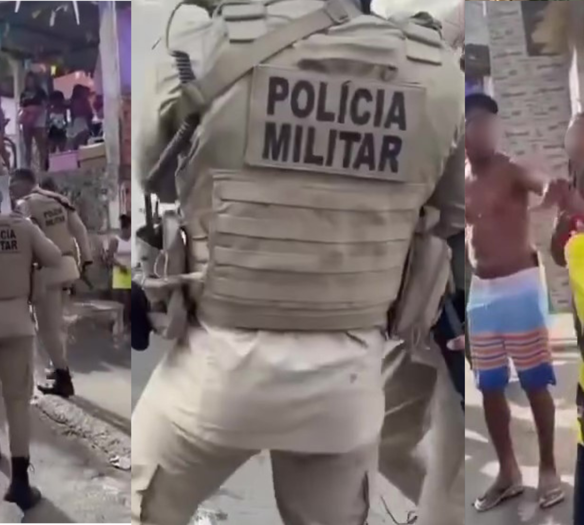 PM desfere tapa no rosto de mulher durante festa de Dia das Crianças em Salvador