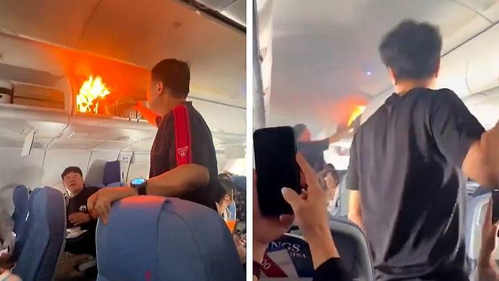 Bateria de lítio entra em combustão e pega fogo em avião da Air China