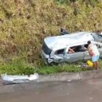 Acidente deixa três pessoas feridas em Maruim
