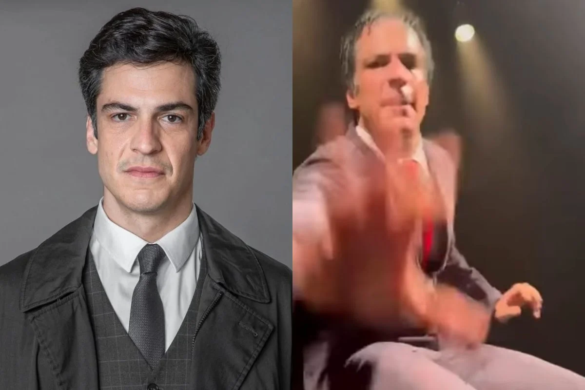 Mateus Solano derruba celular de espectador durante apresentação teatral