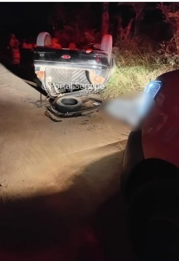Jovem m0rre após capotamento de veículo em Santa Luzia do Itanhy