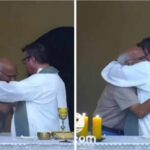 Avô sobe ao altar e abraça Padre após saber da m0rte do neto durante missa em SC