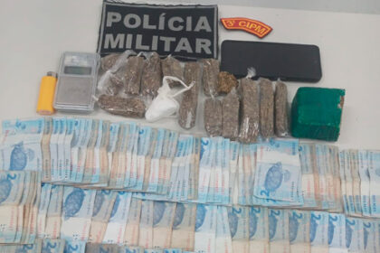 Dupla é presa por tráfico de drogas no Centro de Maruim após denúncia de moradores