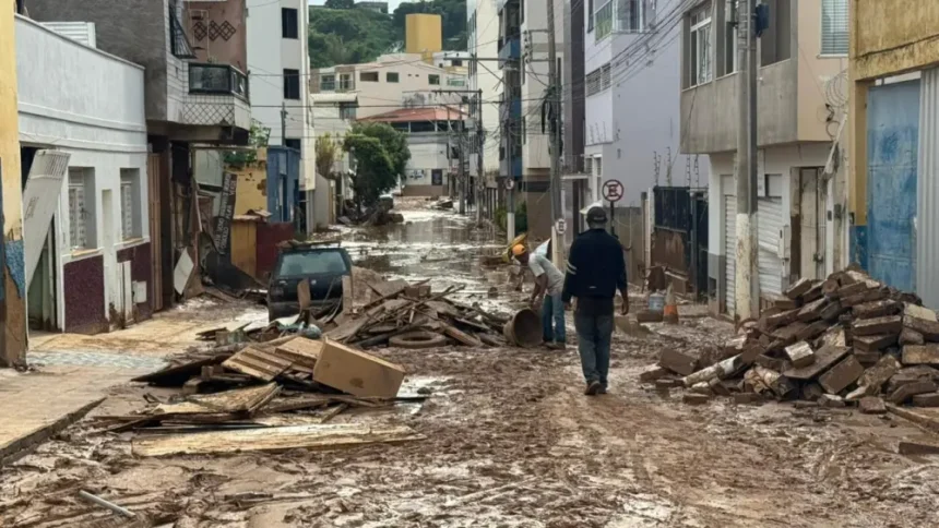 Detentos são enviados para limpeza de Ubá após fortes enxurradas