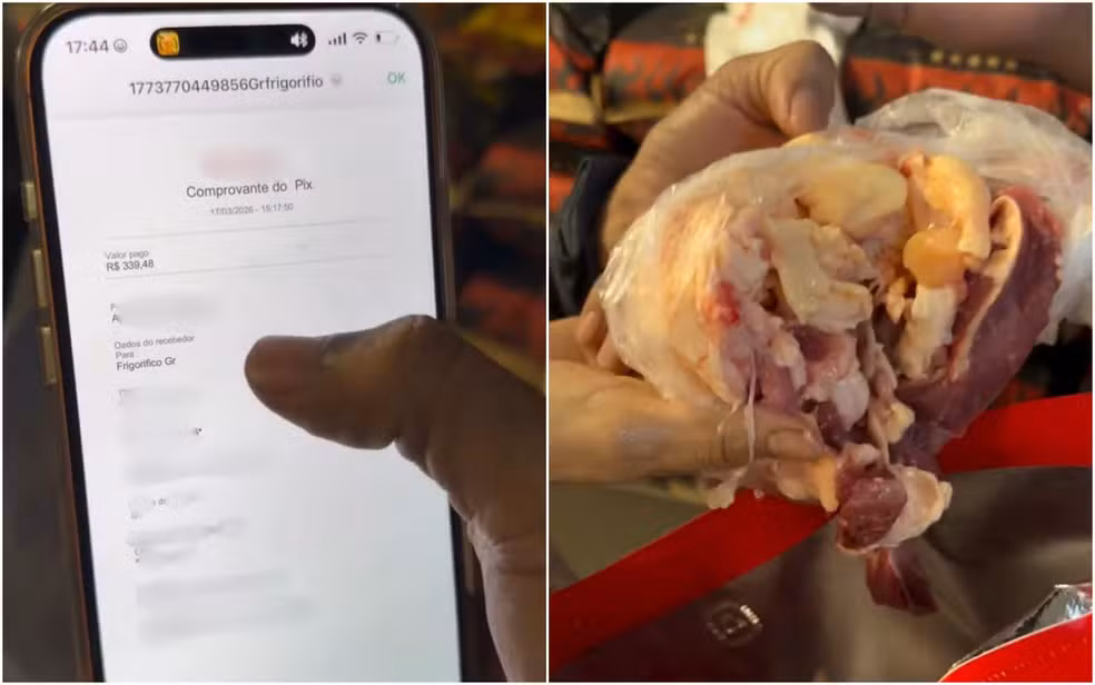 Comerciante envia restos de carne após identificar golpe do falso Pix em Goiânia Comerciante envia restos de carne após identificar golpe do falso Pix em Goiânia