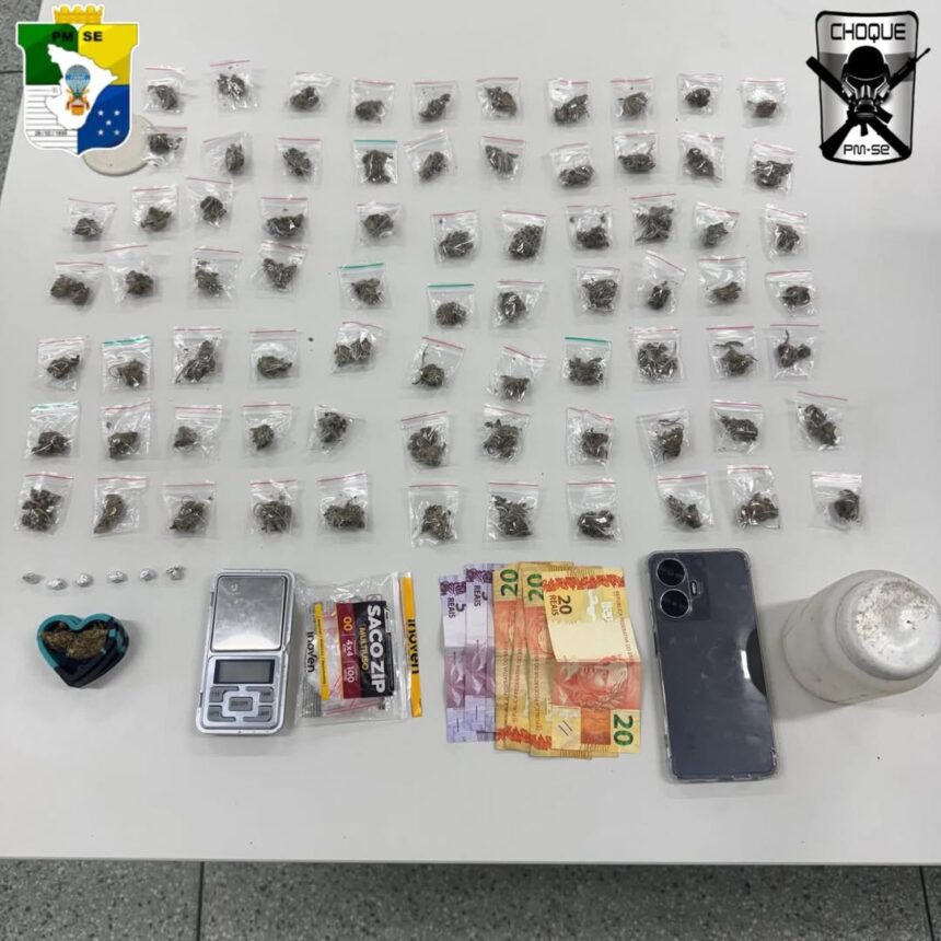 Homem é preso por tráfico de drogas no Japãozinho após tentativa de fuga