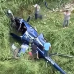 Helicóptero cai em Campina Grande