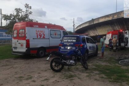 Motociclista fica ferido após perder controle e cair sob a ponte Aracaju-Barra