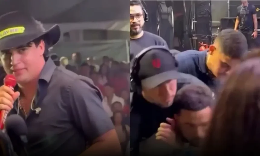 Homem invade palco e ameaça “murro na costela” do cantor Natanzinho Lima no Piauí