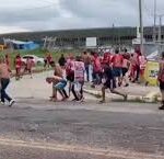 Confusão entre torcedores marca jogo entre Treze Futebol Clube e Club Sportivo Sergipe nos arredores do Amigão na Paraíba