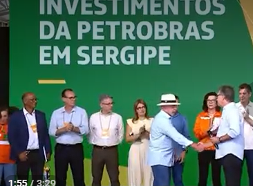Laércio Oliveira é vaiado em evento da Petrobras, e Lula intervém em defesa do senador