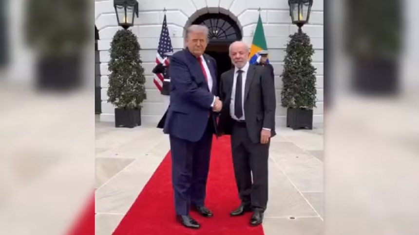 Lula chega à Casa Branca para reunião com Donald Trump em Washington