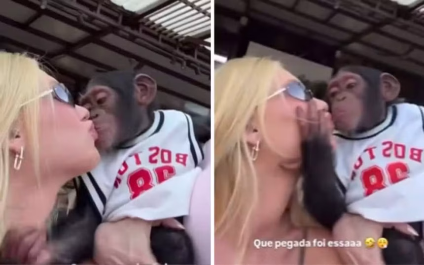 Virginia posta vídeo com macaco em Dubai, fala sobre “pegada” e é alvo de críticas e acusações de racism0 nas redes