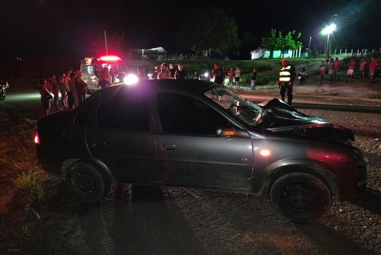 Motociclista morre em colisão frontal na SE-488 e mulher é hospitalizada em Indiaroba