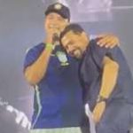 Xand leva nostalgia ao Arraiá do Povo com participação de Riquelme no palco