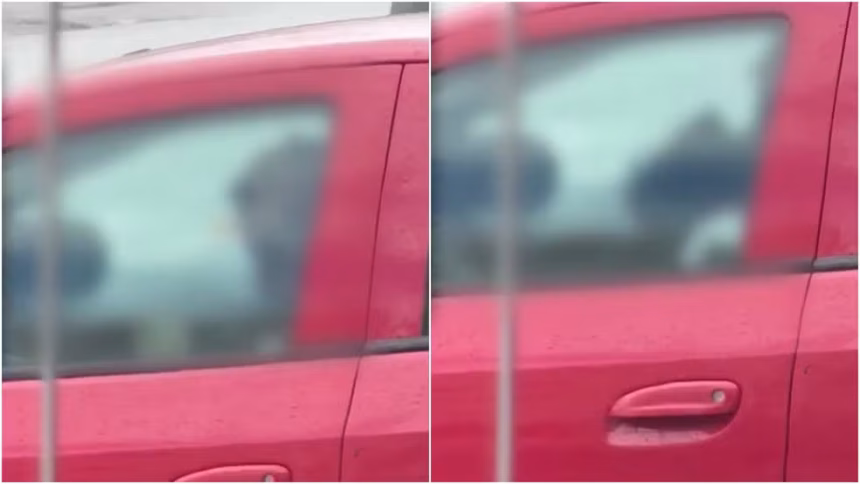 Padrasto é flagrado agredind0 bebê de 1 ano e 6 meses em estacionamento de SC