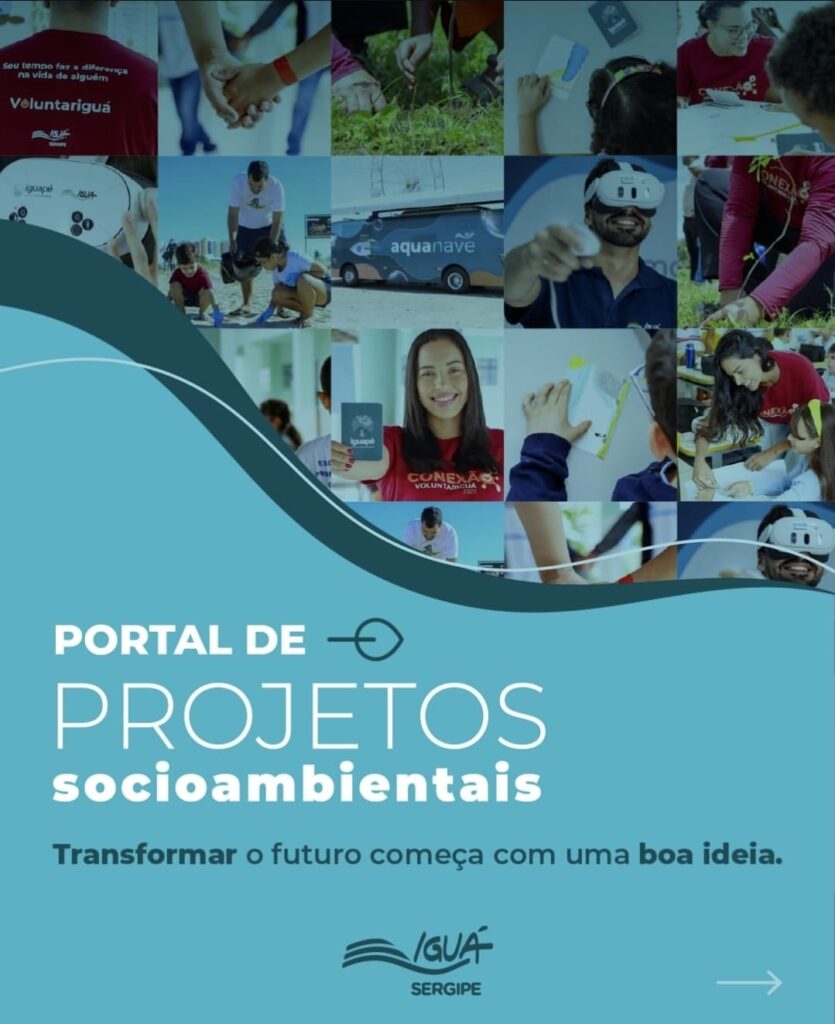 Iguá Sergipe fortalece apoio a projetos sociais com Portal de Projetos Socioambientais