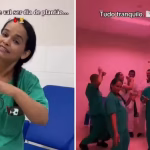 Técnica de enfermagem é demitida após gravar trend dentro de hospital em GO