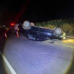 Idoso fica ferido após carro capotar na SE-361, em Simão Dias