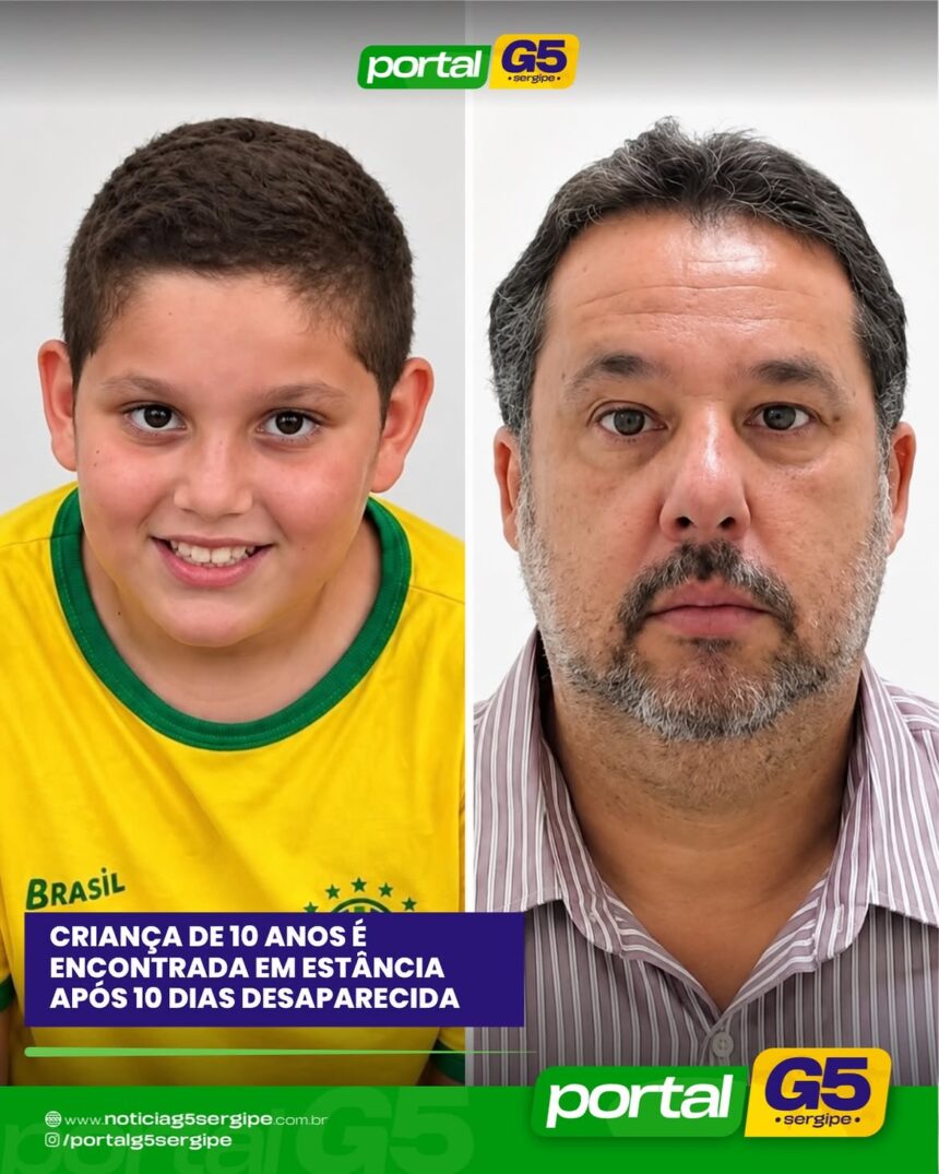Criança de 10 anos é encontrada em Estância após ser levada pelo pai em Alagoas
