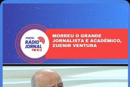 Jornalista, escritor e acadêmico Zuenir Ventura faleceu na manhã de terça-feira (22)