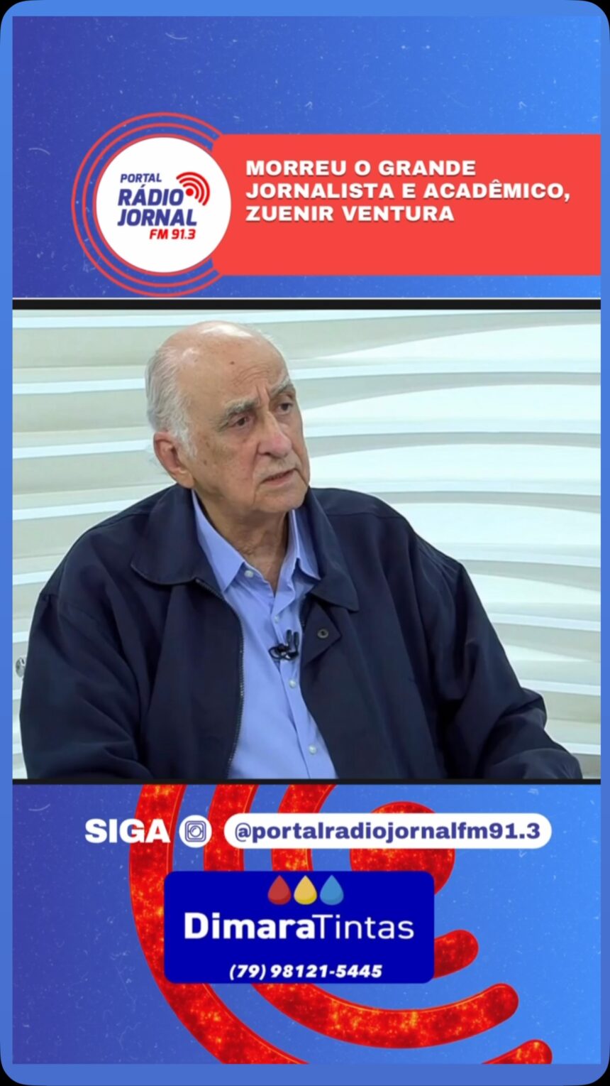 Jornalista, escritor e acadêmico Zuenir Ventura faleceu na manhã de terça-feira (22) Jornalista, escritor e acadêmico Zuenir Ventura faleceu na manhã de terça-feira (22)