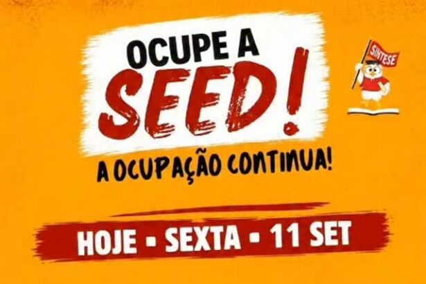Professores mantêm ocupação da Seed e realizam “Feijoada da Resistência” nesta sexta-feira
